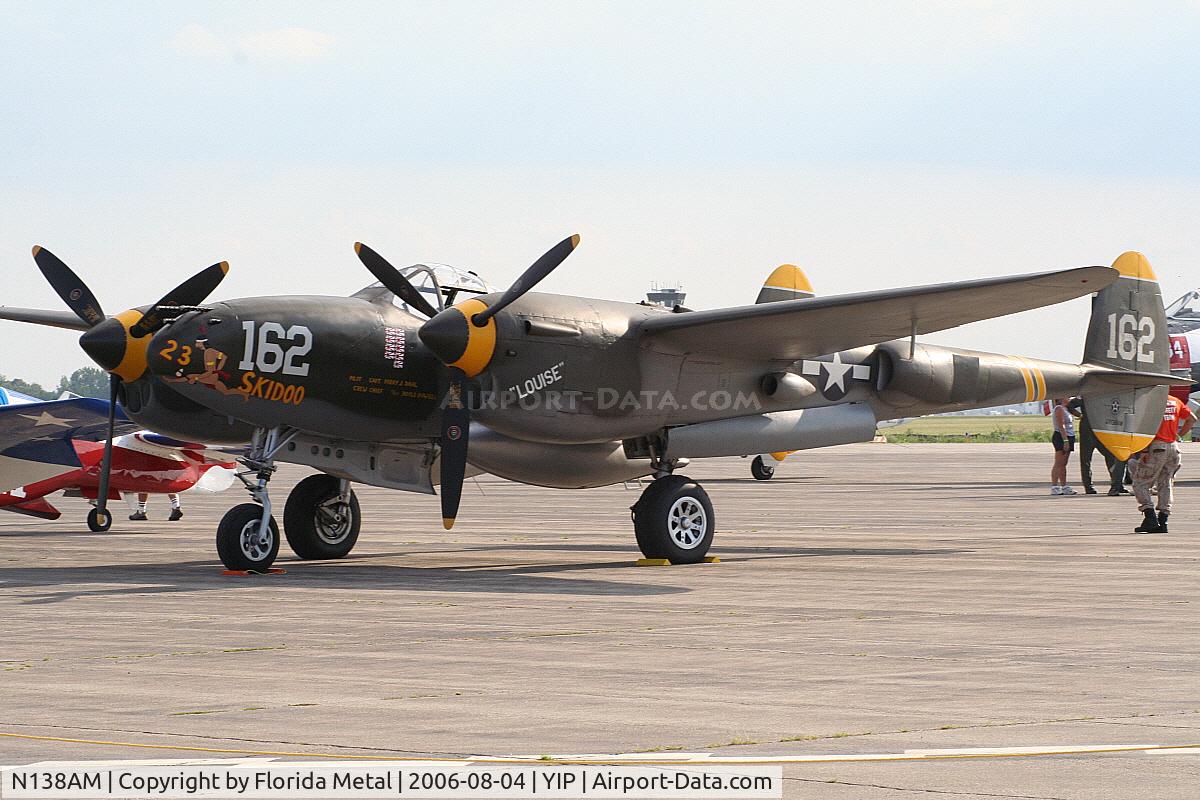 N138AM, 1943 Lockheed P-38J Lightning C/N 44-23314, P-38