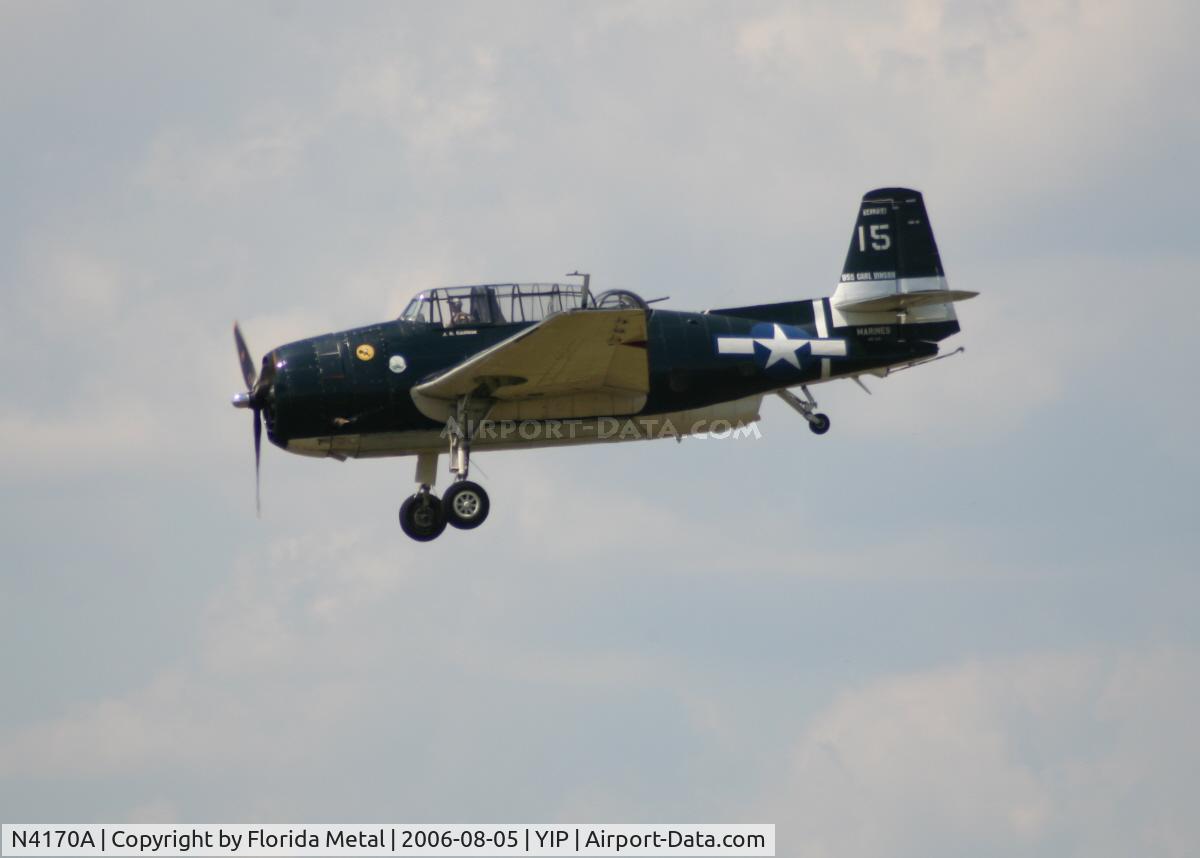 N4170A, Grumman TBM-3E Avenger C/N 4358 (Bu91453), Avenger