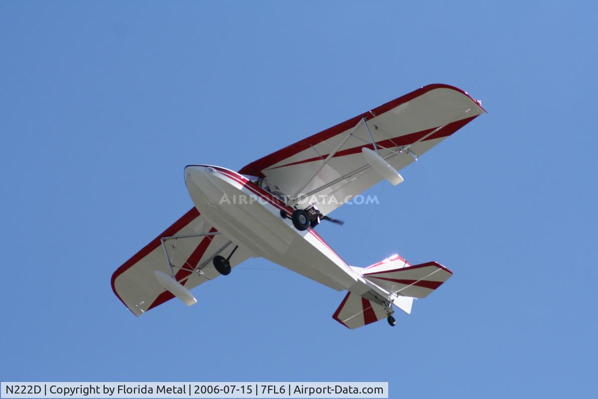 N222D, 2005 Progressive Aerodyne Searey C/N 1MK378C, Taking off at Spruce Creek