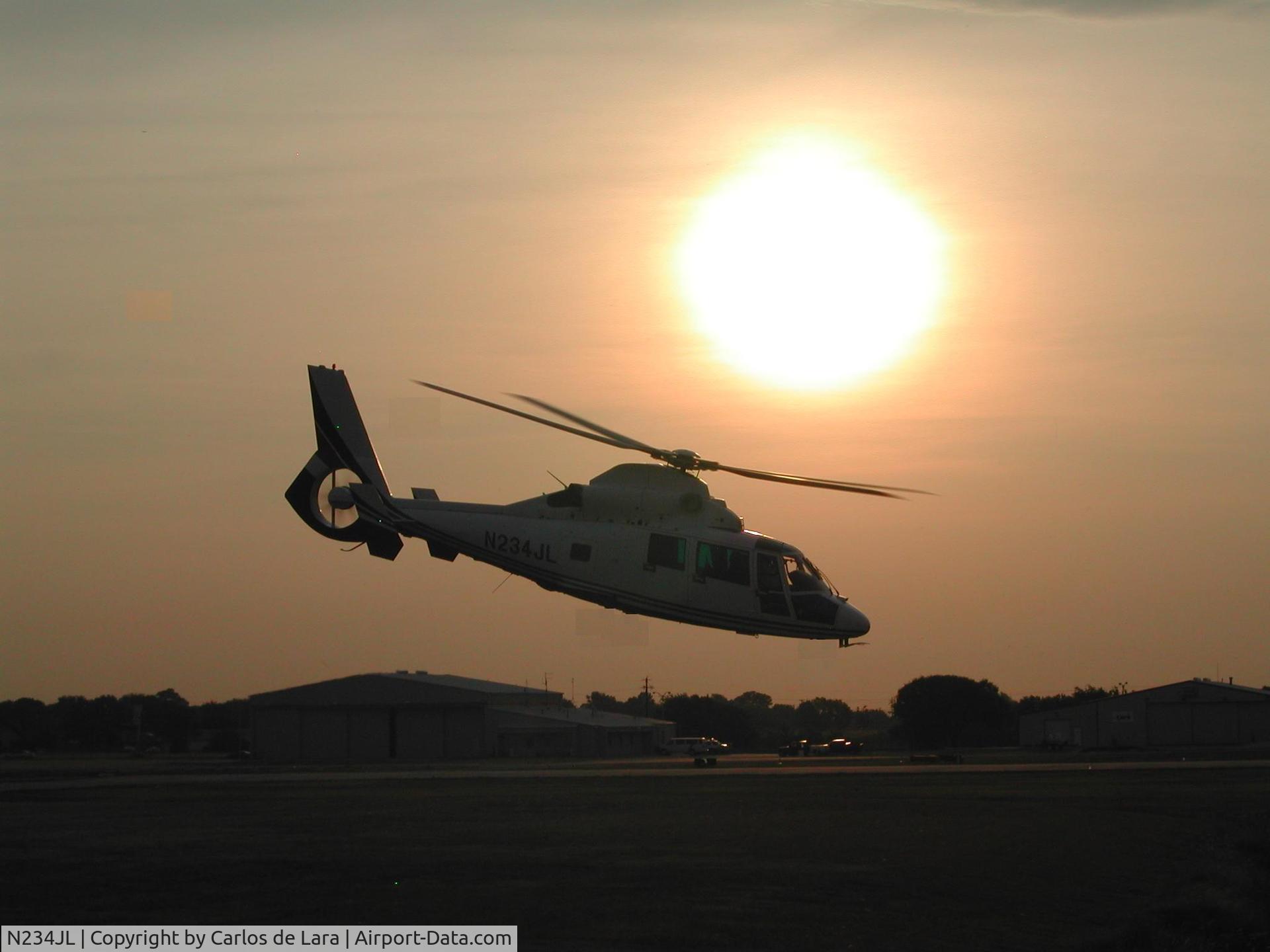 N234JL, 2003 Eurocopter AS-365N-3 Dauphin 2 C/N 6650, On sunset