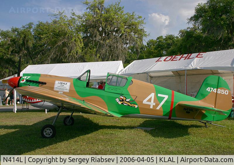 N414L, 1994 Loehle P-40 Kittyhawk (Scale Replica) C/N P150968827WE-RG, Sun-n-fun 2006