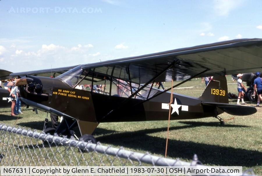 N67631, 1945 Piper J3C-65 Cub C/N 13939, L-4J 45-5199