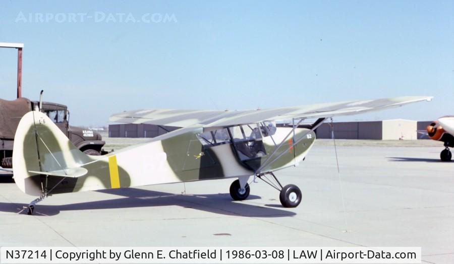 N37214, 1941 Interstate S-1A Cadet C/N 57, By construction number this is an S1B1, L-6 43-2614.