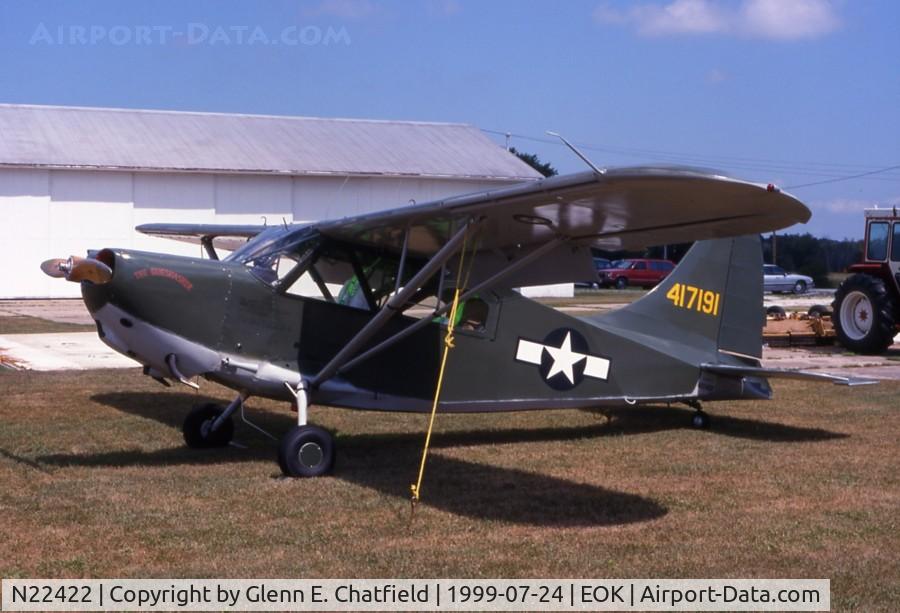 N22422, Stinson L-5B Sentinel C/N 44-17191A, At the liason bird fly-in