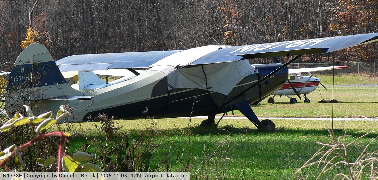 N1378H, 1949 Aeronca 15AC Sedan C/N 15AC-427, I had to sneak into the woods to steal a shot of this little beauty.