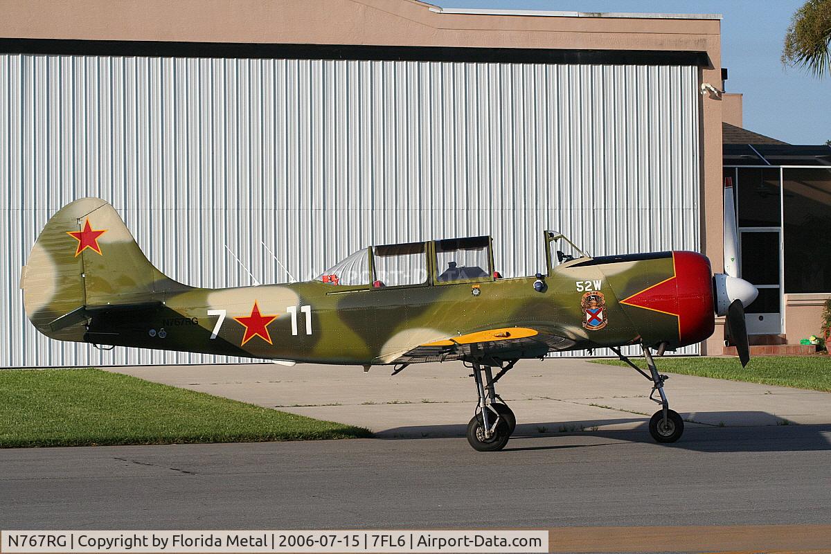 N767RG, 2000 Yakovlev (Aerostar) Yak-52W C/N 0012208, Spruce Creek