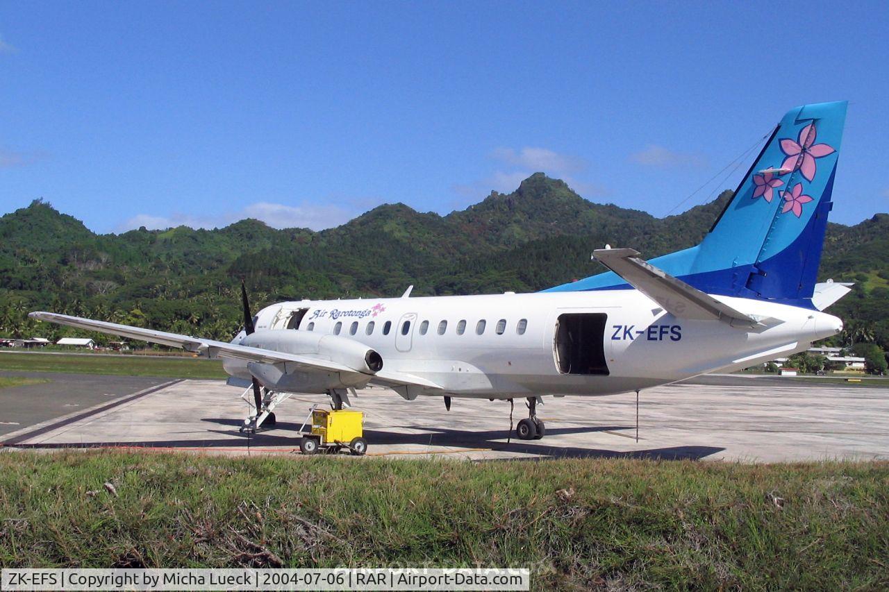 ZK-EFS, 1985 Saab 340A(QC) C/N 340A-049, Basking in the South Pacific sun