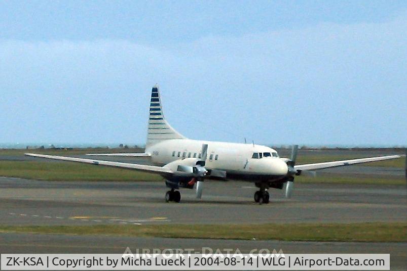 ZK-KSA, Convair 580 C/N 507, Parked in Wellington