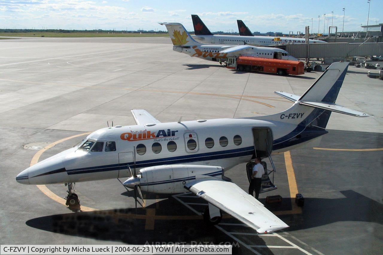 C-FZVY, 1989 British Aerospace BAe-3212 Jetstream Super 31 C/N 833, Regional carrier Quik Air