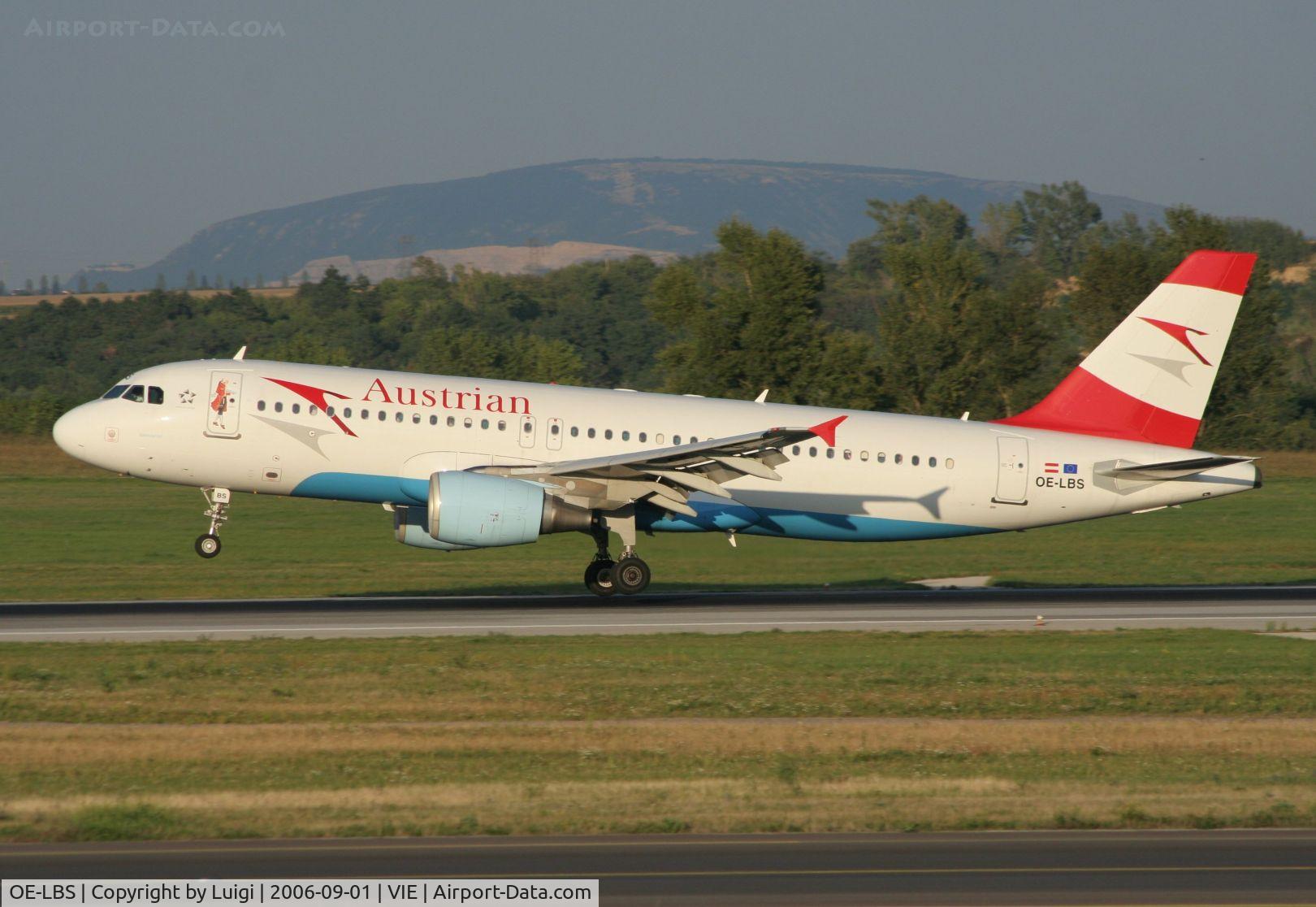 OE-LBS, 2000 Airbus A320-214 C/N 1189, Austrian A320