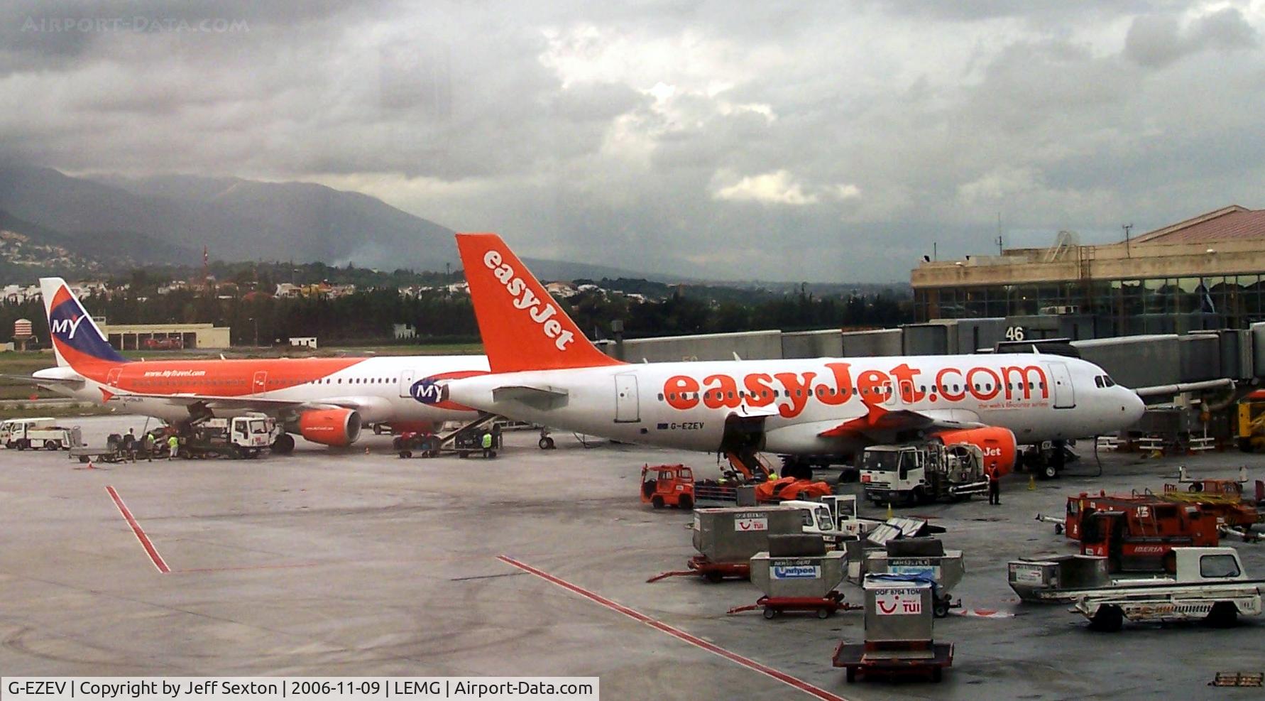 G-EZEV, 2004 Airbus A319-111 C/N 2289, Airbus 319-111 preparing to leave Pablo Ruiz Picasso Airport,  Malaga Spain.