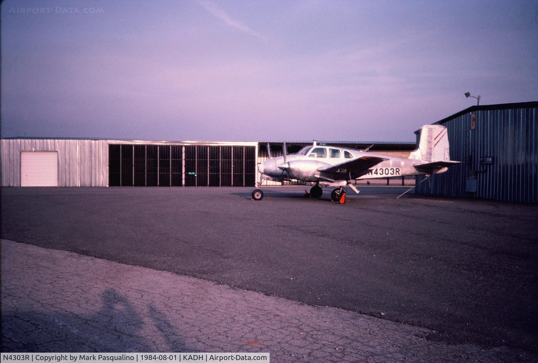 N4303R, 1956 Beech D50 Twin Bonanza C/N DH-125, Beech D50    Aircraft ditched into a lake in Oklahoma a few years after picture was taken.