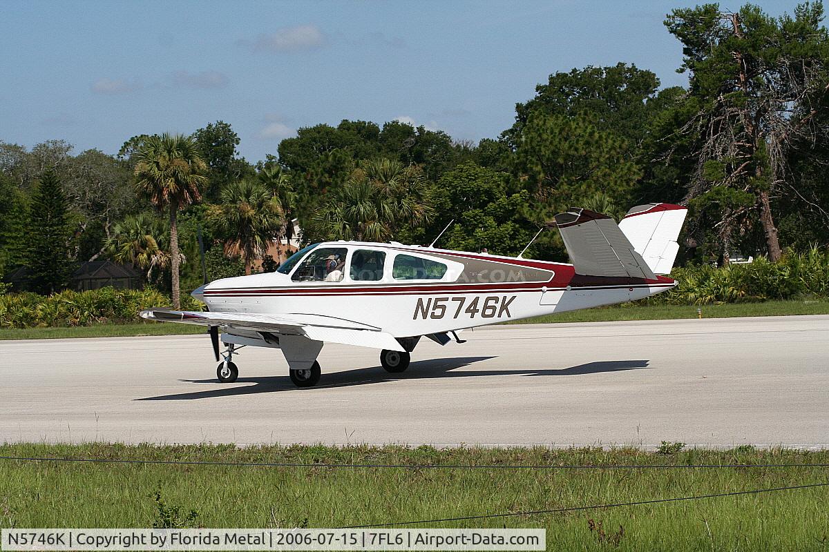 N5746K, 1964 Beech S35 Bonanza C/N D-7533, Spruce Creek
