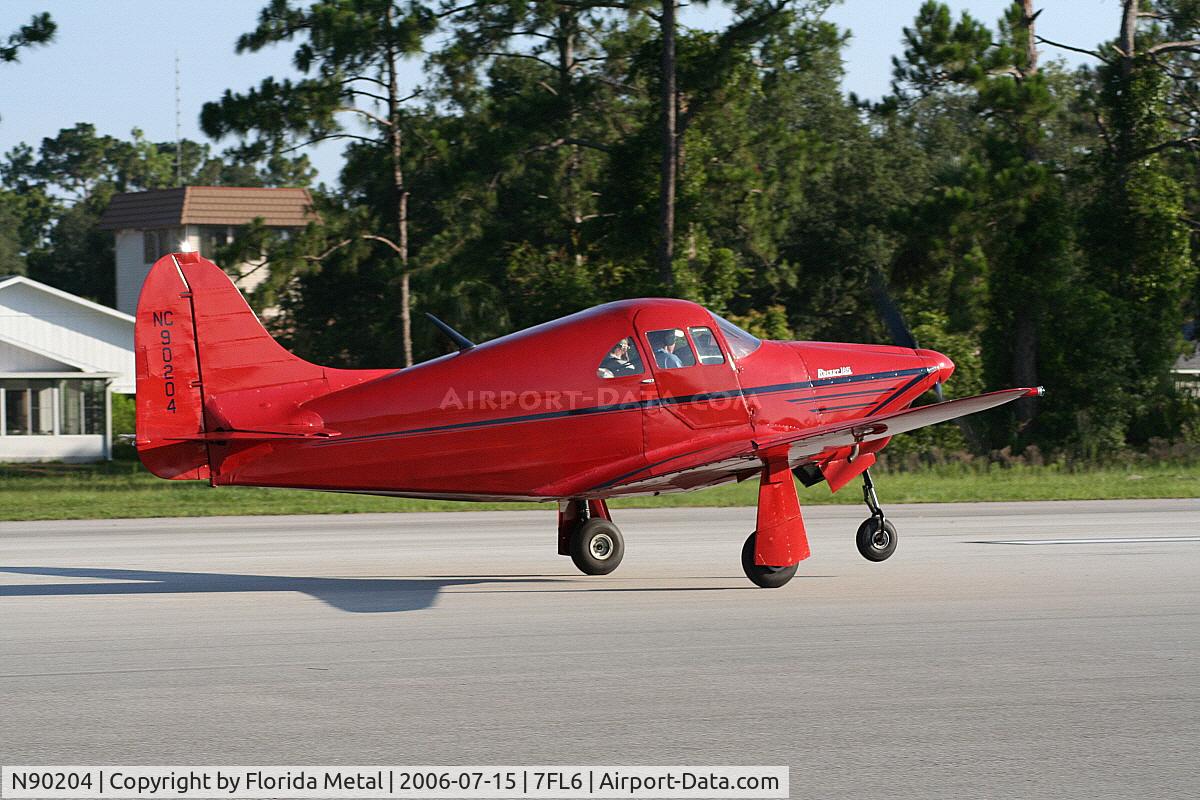N90204, 1946 Johnson Rocket 185 C/N 11, taking off