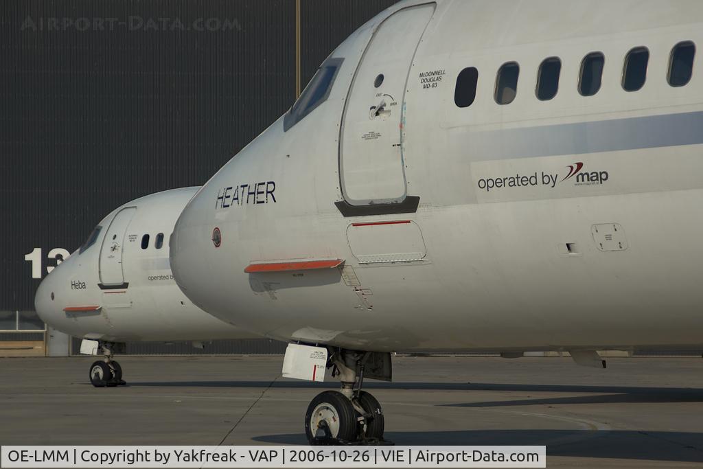 OE-LMM, 1993 McDonnell Douglas MD-83 (DC-9-83) C/N 53377, Map jets MD80 (OE-LMH)