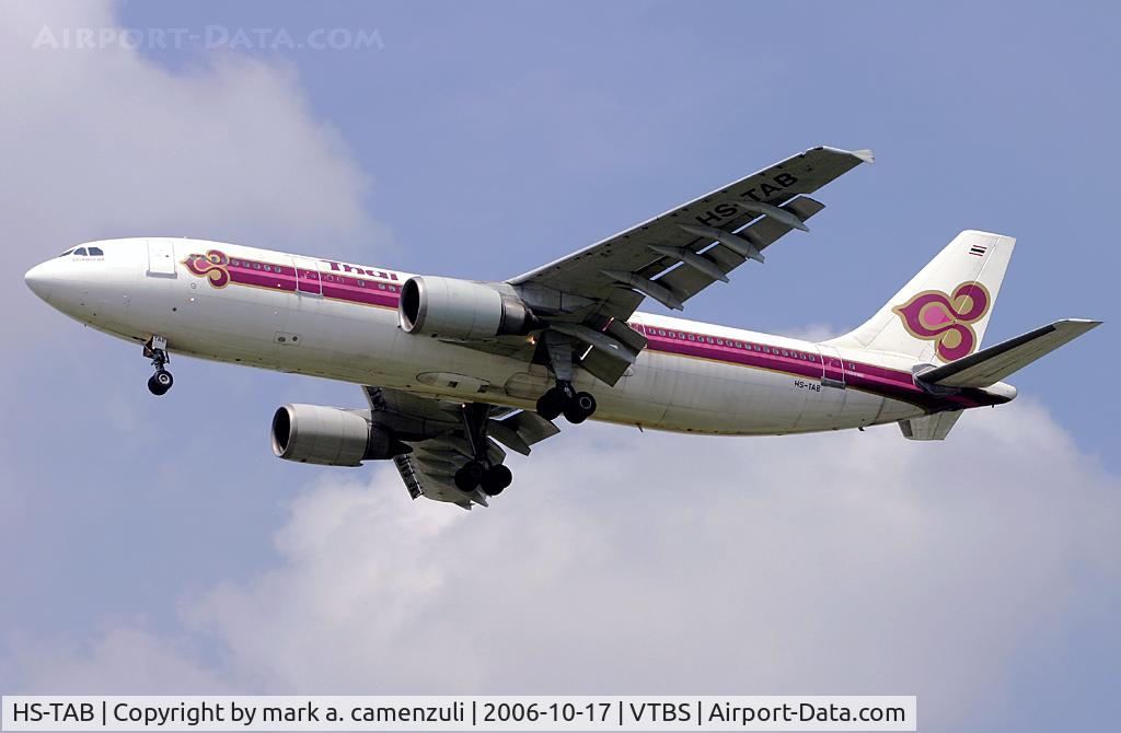 HS-TAB, 1985 Airbus A300B4-601 C/N 371, A.300