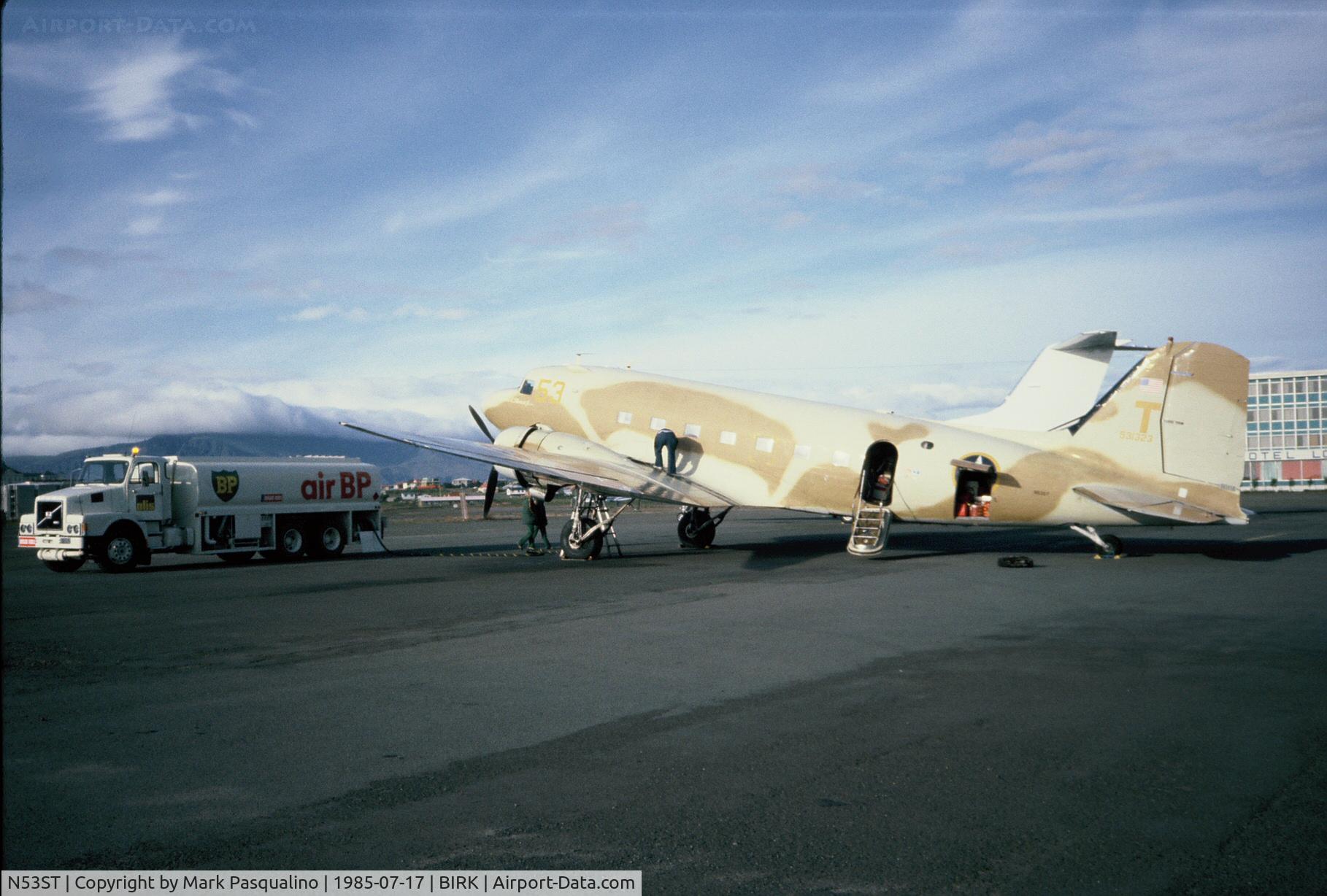 N53ST, 1943 Douglas DC3C (C-47A-20-DL) C/N 9380, DC-3  Heading back to the US