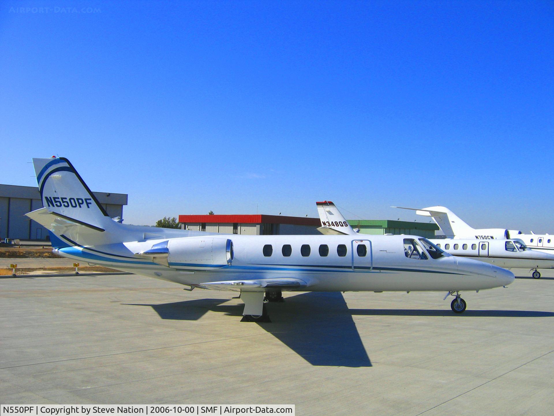 N550PF, 1982 Cessna 550 C/N 550-0428, Chancellor Services Inc. (Grants Pass, OR) 1982 Cessna 550 @ Sacramento Metro Airport, CA
