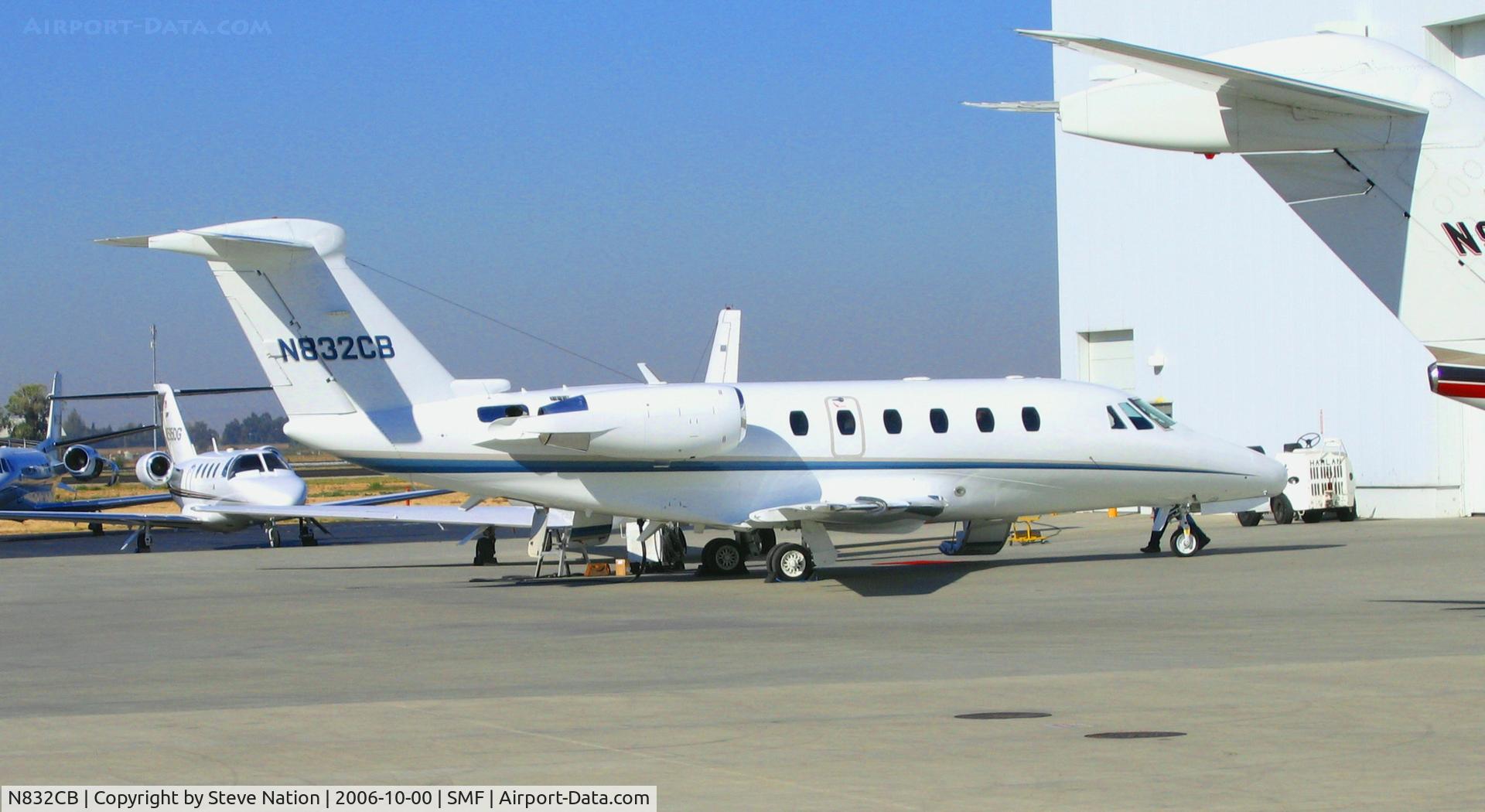 N832CB, 1992 Cessna 650 C/N 650-7020, Mount Hood Transport (Fresno, CA) 1992 Cessna 650 @ Sacramento Metro Airport, CA