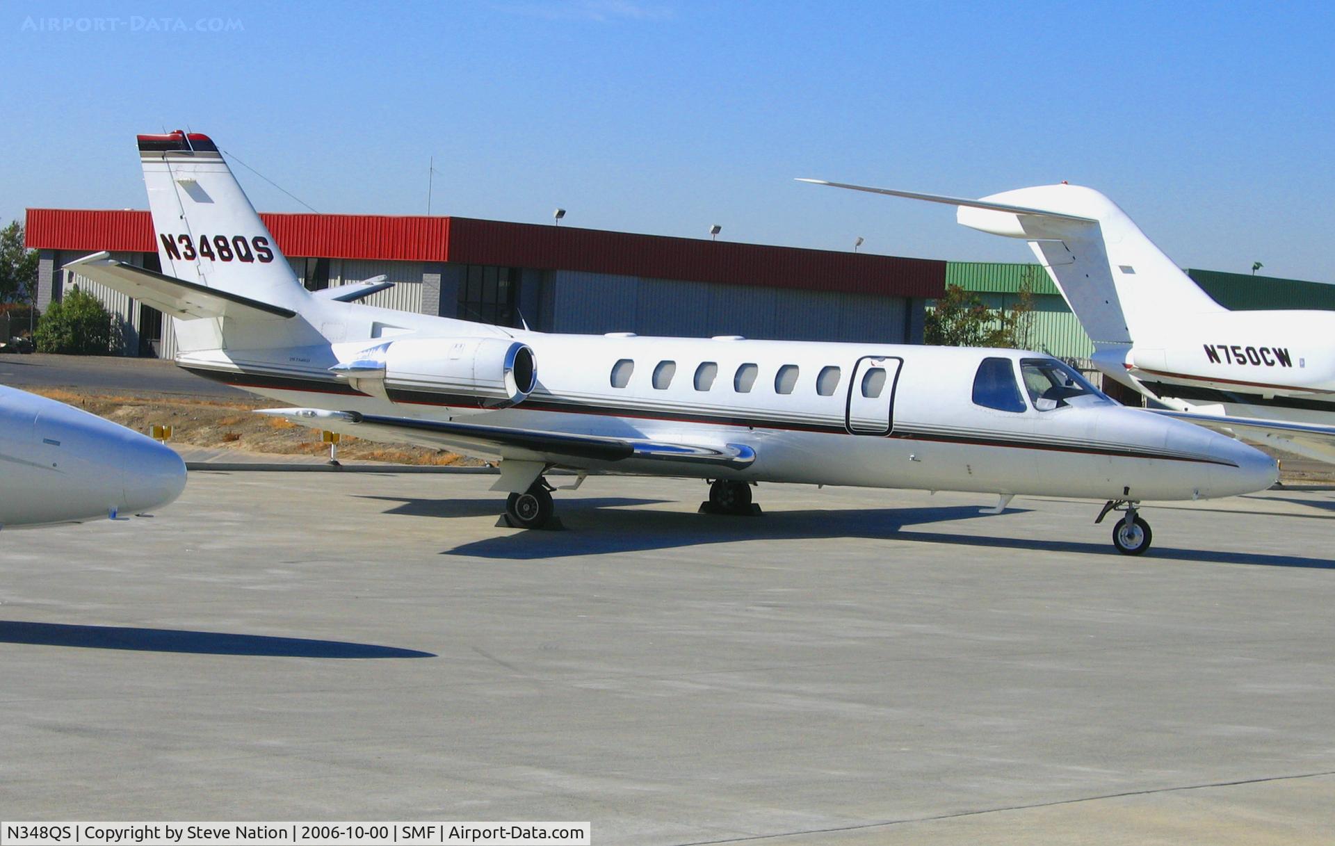 N348QS, 1996 Cessna 560 Citation Ultra C/N 560-0348, NetJets 1996 Cessna 560 @ Sacramento Metro Airport, CA