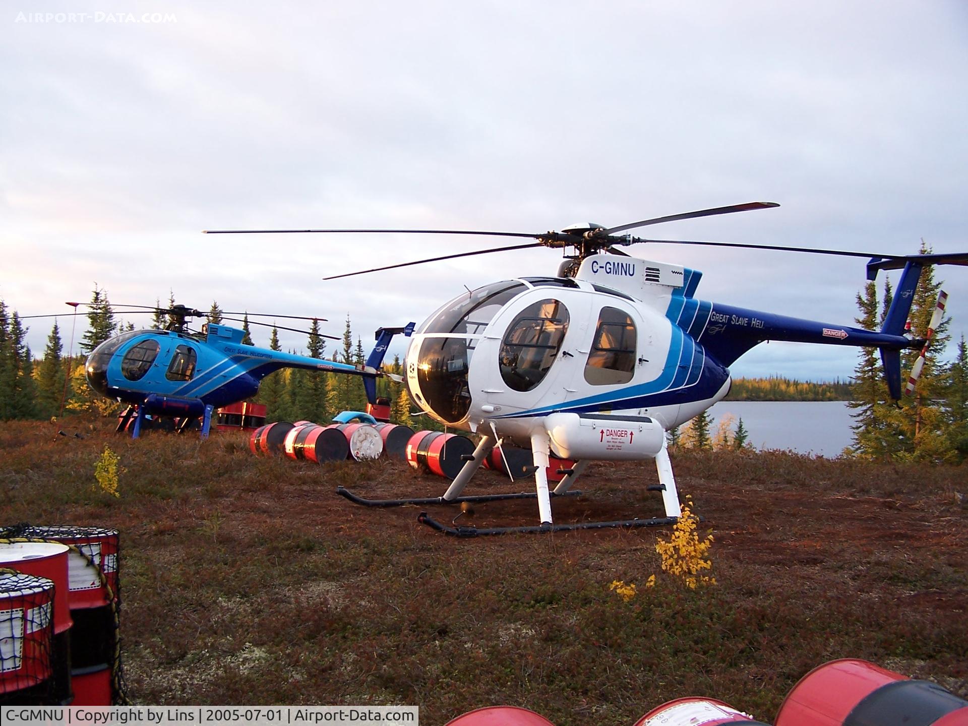 C-GMNU, 1978 Hughes 369D C/N 380271D, Burnt Lake, NWT