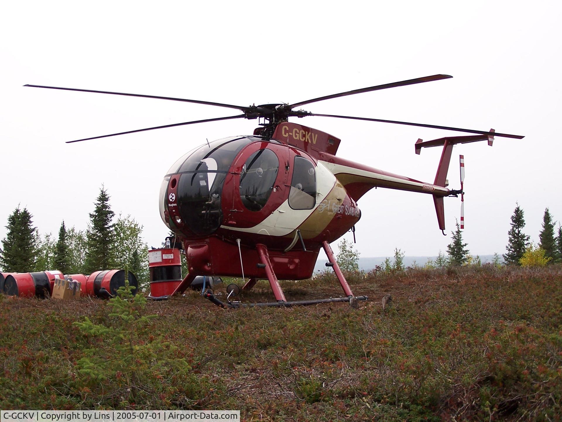 C-GCKV, 1977 Hughes 369D C/N 570141D, Burnt Lake, NWT