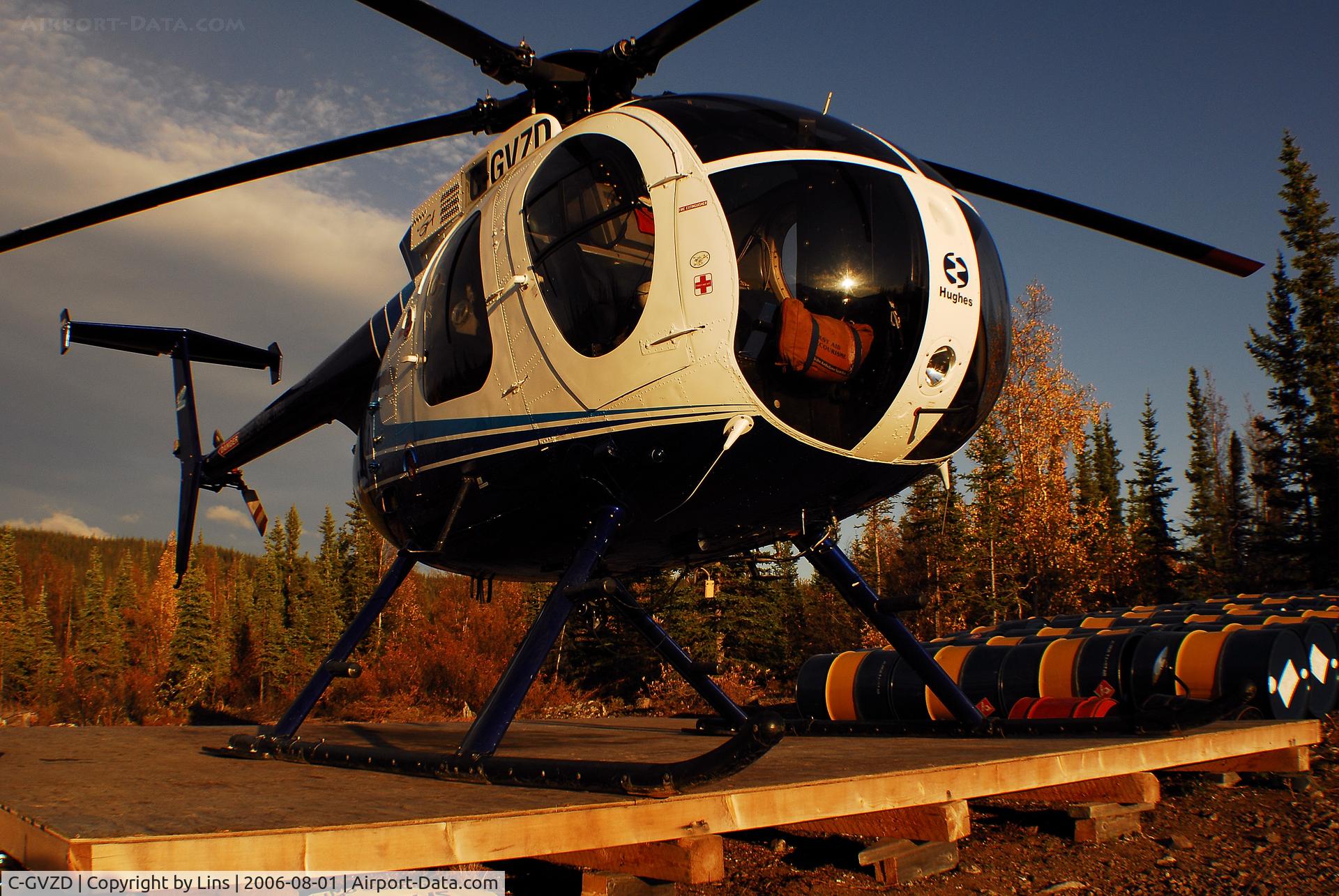 C-GVZD, Hughes 369D C/N 1070209D, Bransons Lodge, Port Radium, NWT