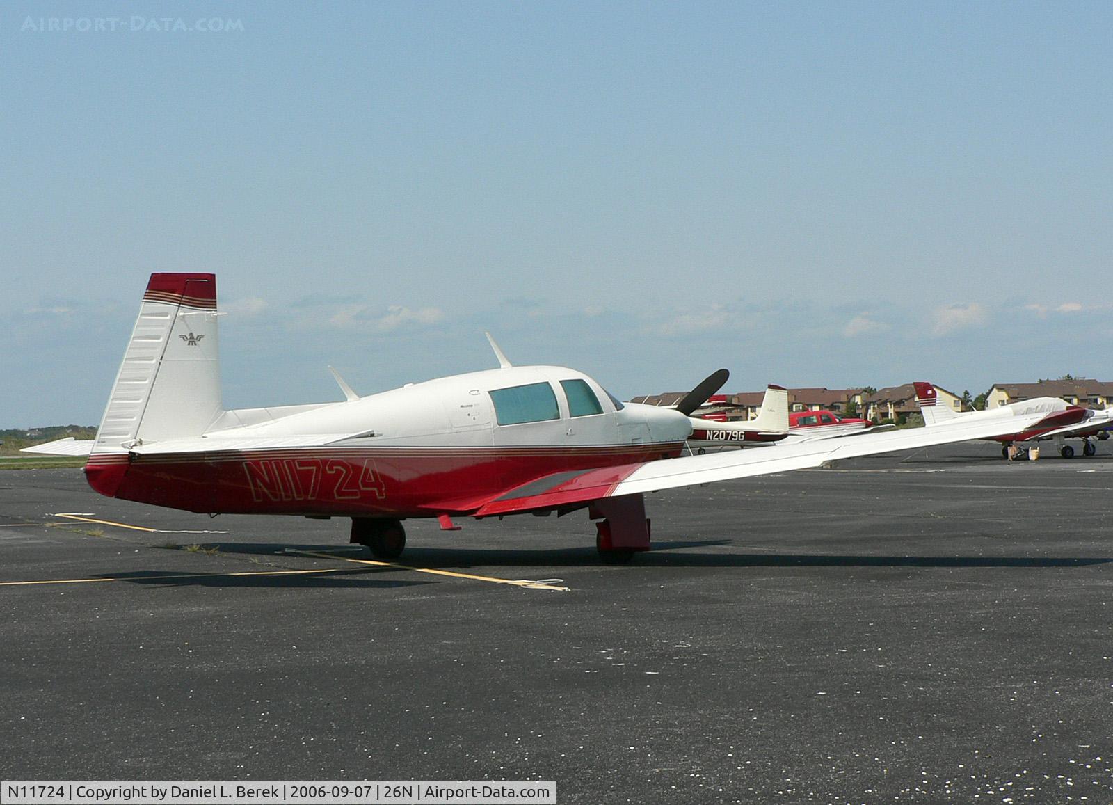 N11724, 1982 Mooney M20J 201 C/N 24-1327, This shiny 1982 Mooney is based at Ocean City Municipal Airport.