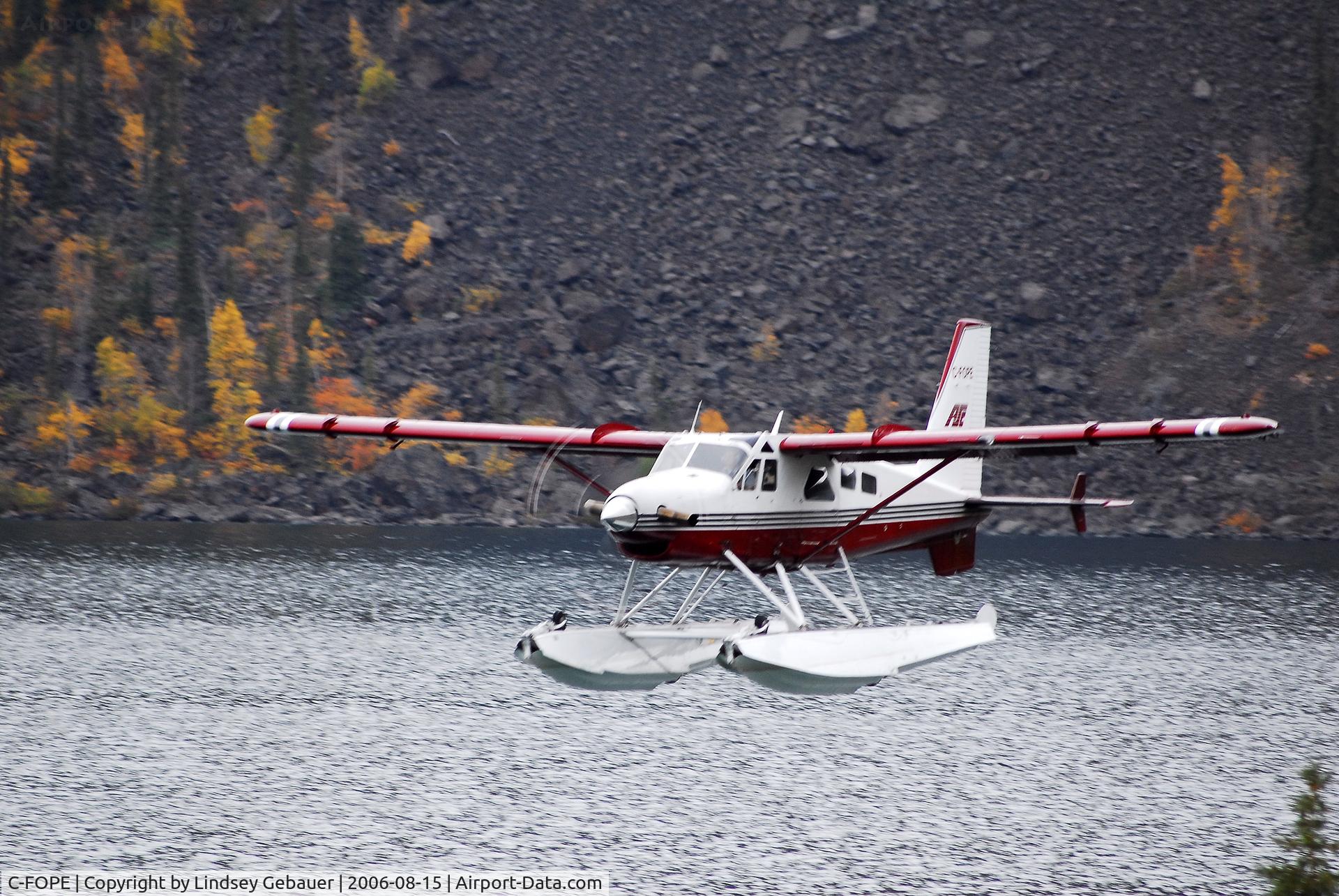 C-FOPE, 1968 De Havilland Canada DHC-2 Turbo Beaver Mk.3 C/N 1691TB59, Landing At Bransons Lodge, Great Bear Lake