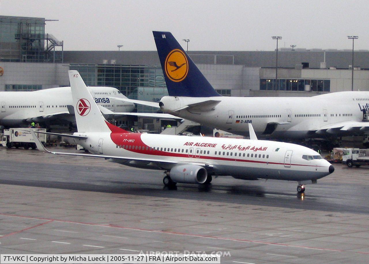 7T-VKC, 2005 Boeing 737-8D6 C/N 34166, Arriving in Frankfurt