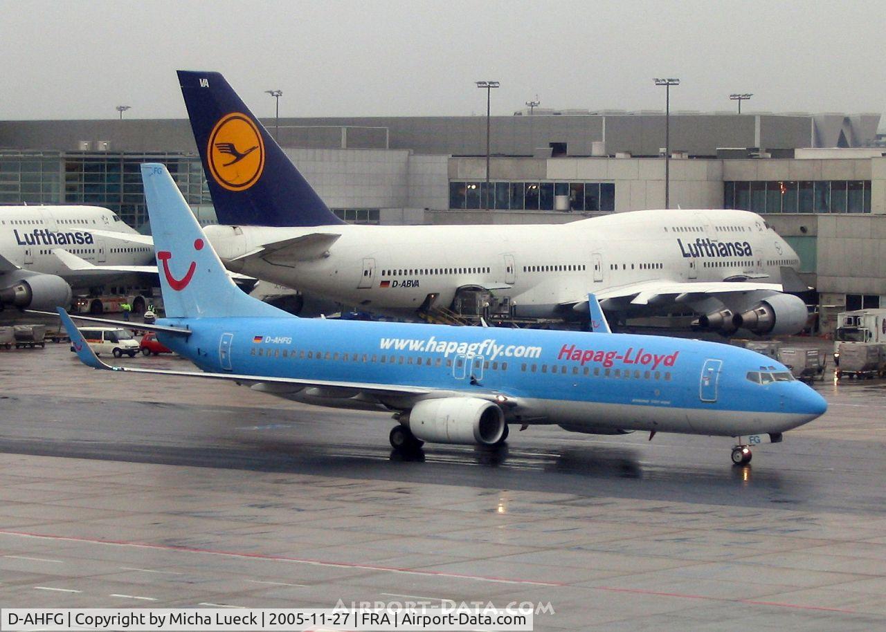 D-AHFG, 1998 Boeing 737-8K5 C/N 27989, A nasty November day in Frankfurt