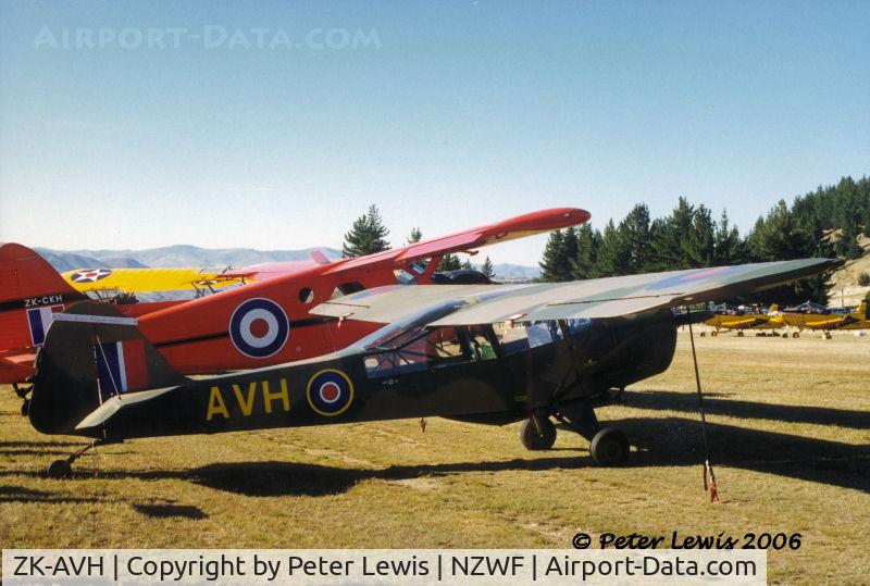 ZK-AVH, 1944 Taylorcraft J Auster 5 C/N 1412, Taylorcraft/Auster 5 ZK-AVH