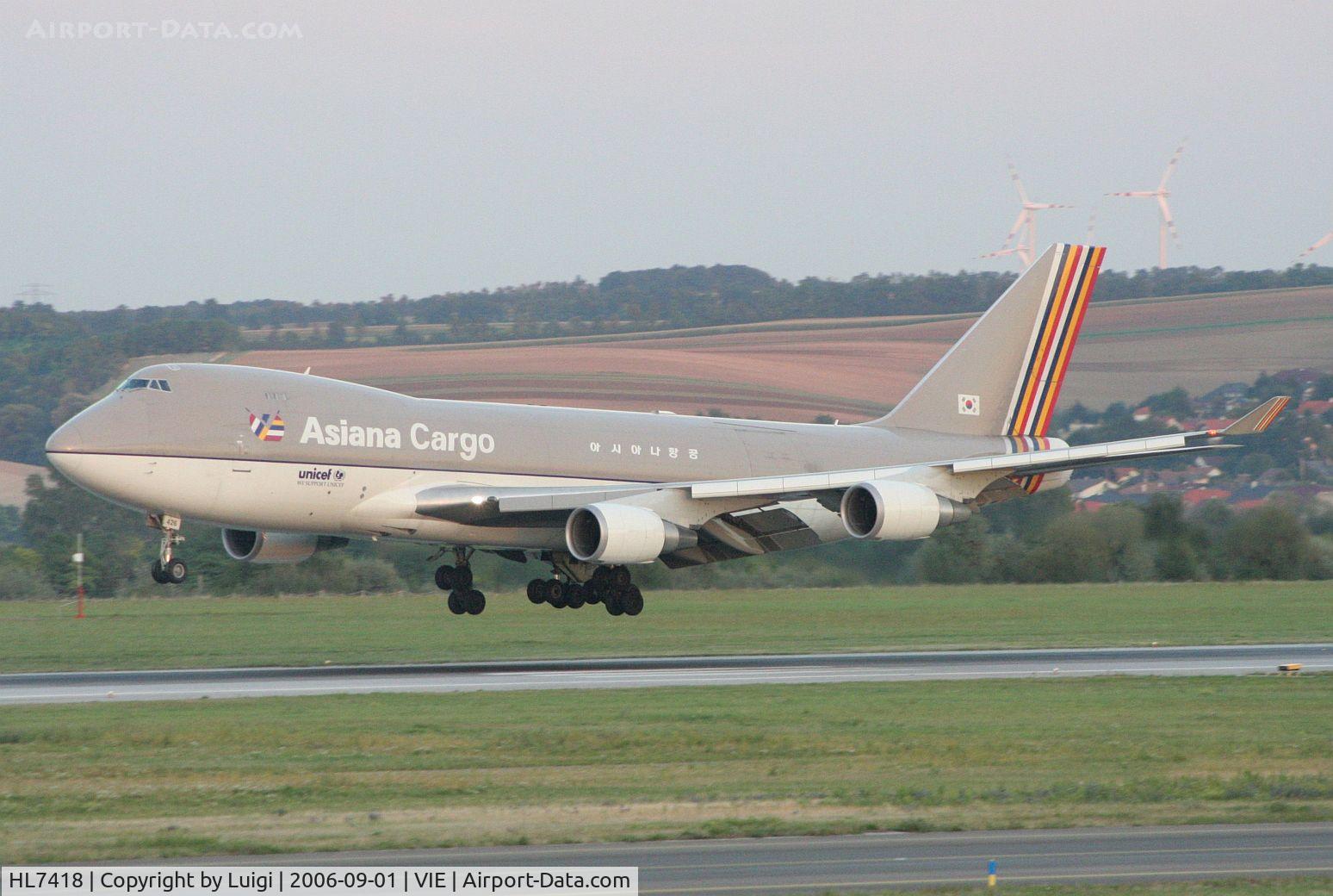 HL7418, 1994 Boeing 747-48E C/N 25780, Asiana 747-400F