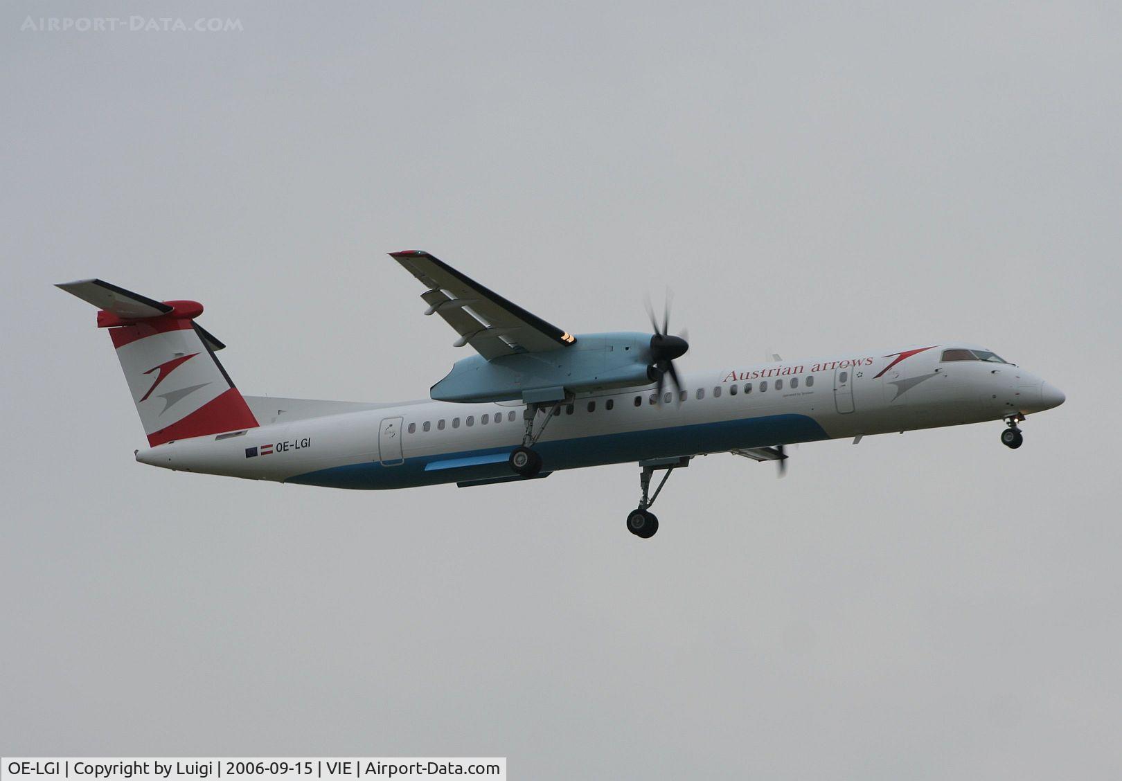 OE-LGI, 2004 De Havilland Canada DHC-8-402Q Dash 8 C/N 4100, Austrian Arrows Dash Q8-400