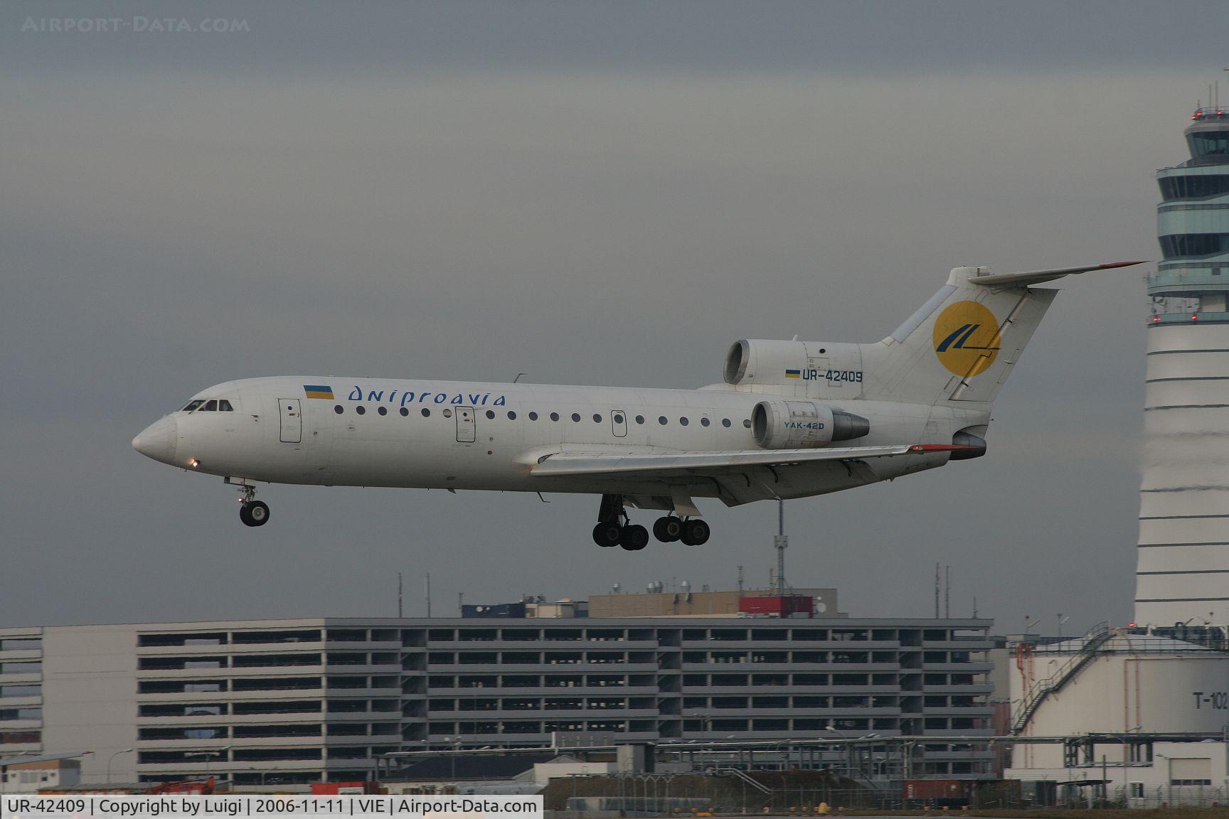 UR-42409, 1992 Yakovlev Yak-42D C/N 4520421216709, Dnepravia Yak-42D