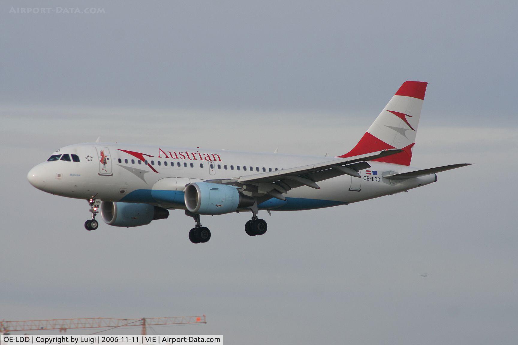 OE-LDD, 2005 Airbus A319-112 C/N 2416, Austrian A319