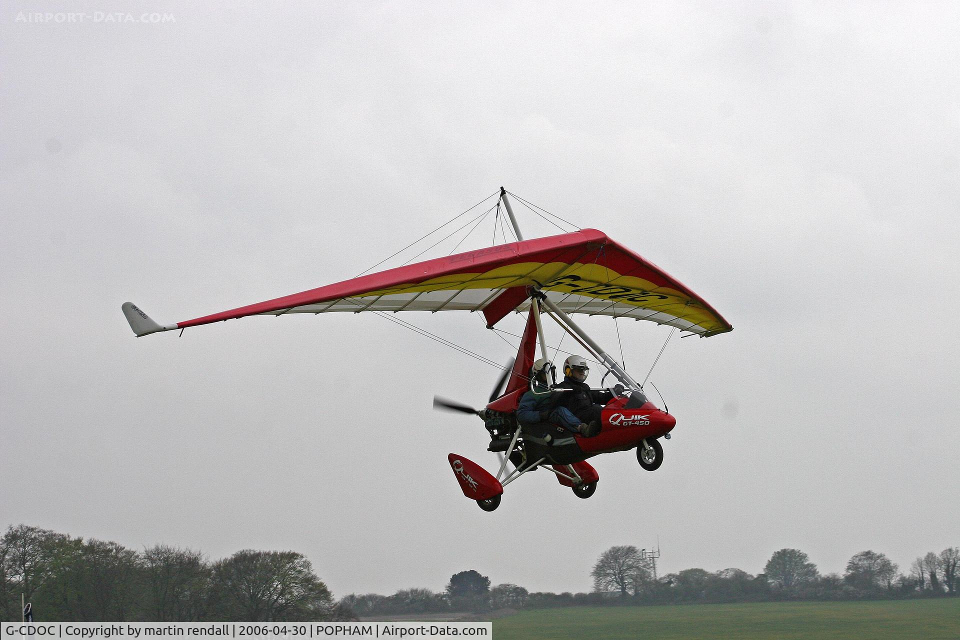 G-CDOC, 2005 P&M Aviation Quik GT450 C/N 8123, PEGASUS