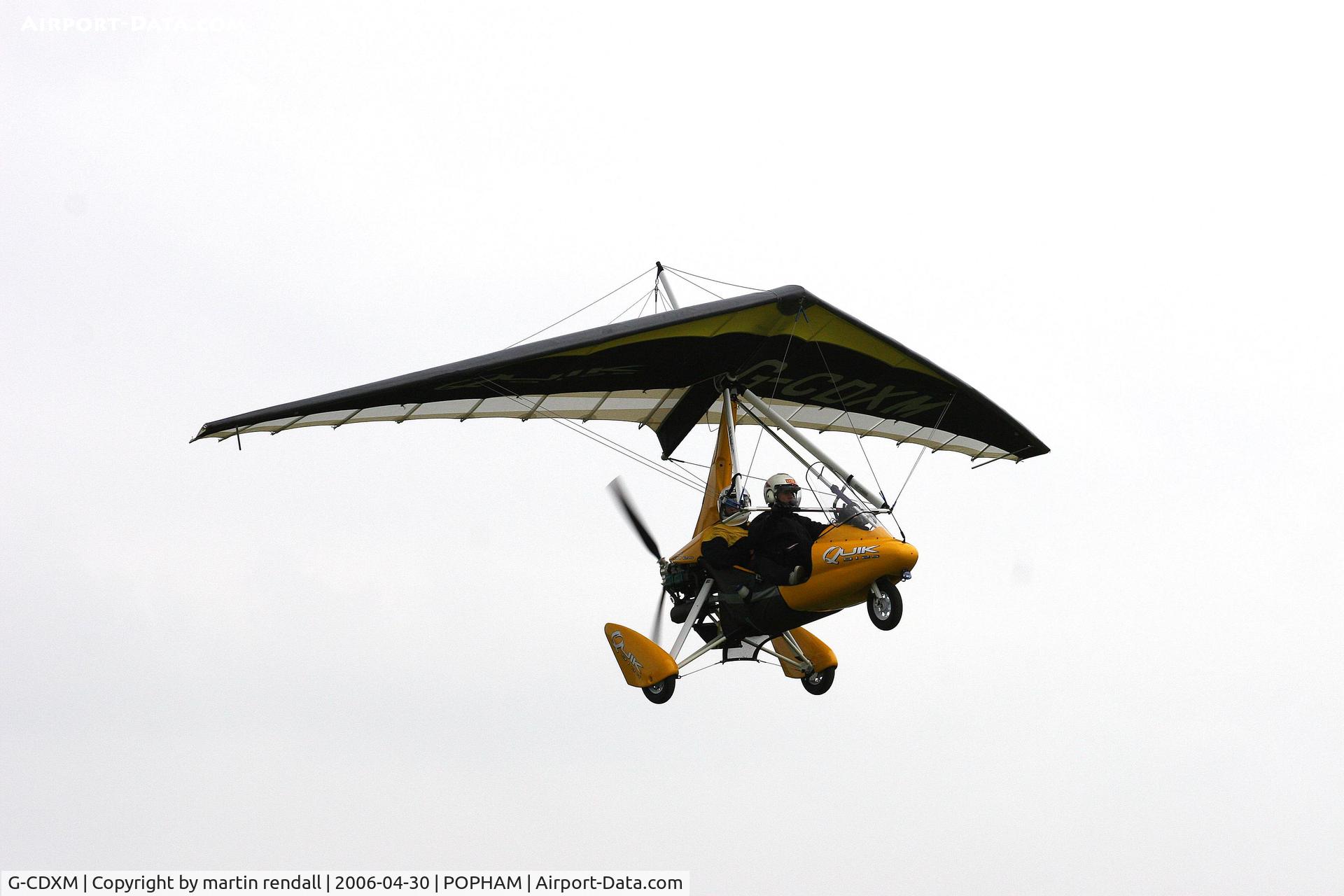 G-CDXM, 2006 P&M Aviation Pegasus Quik C/N 8159, PEGASUS