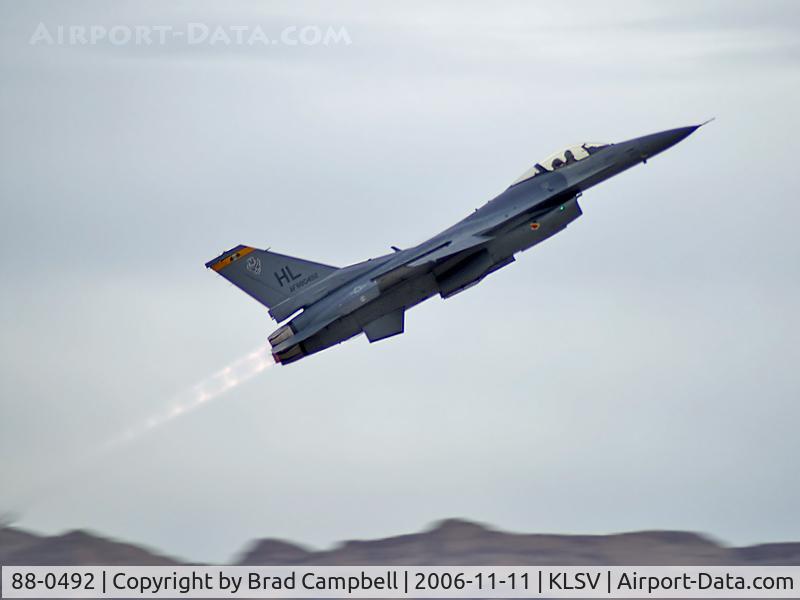 88-0492, 1988 General Dynamics F-16C Fighting Falcon C/N 1C-94, Lockheed Martin F-16C Fighting Falcon / Aviation Nation 2006