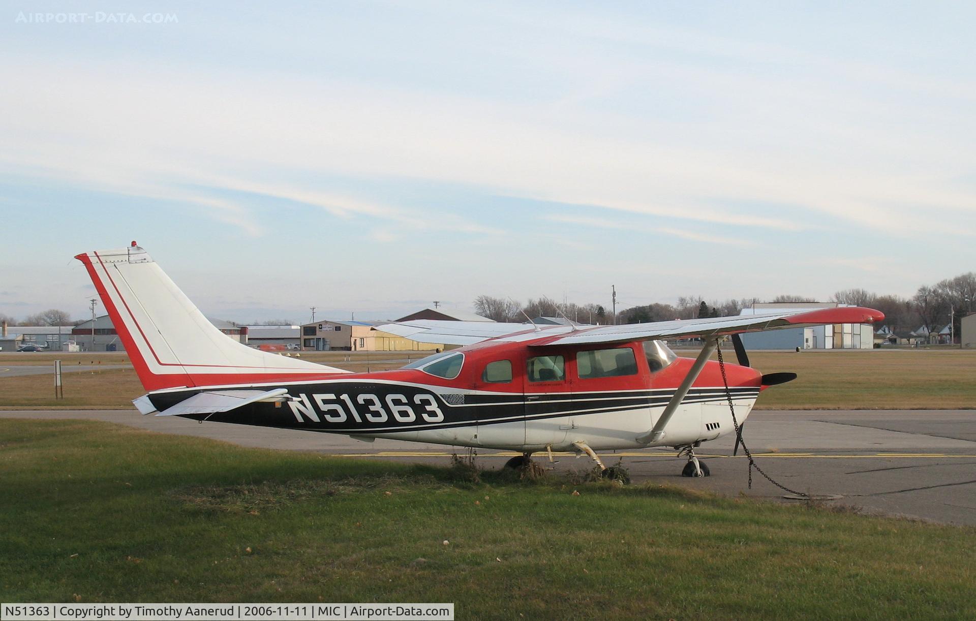 N51363, 1973 Cessna U206F Stationair C/N U20601997, 1973 Cessna U206F Stationair, c/n U20601997, Chained down at Crystal