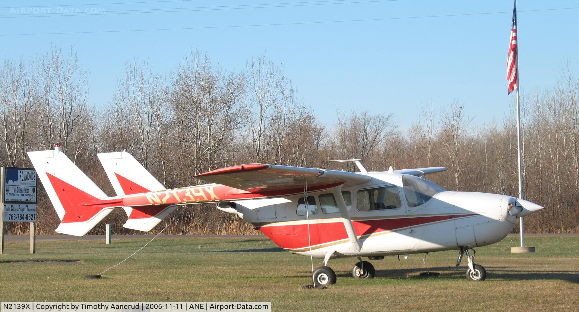 N2139X, 1965 Cessna 337 Super Skymaster C/N 337-0039, Parked on the west side of Anoka County