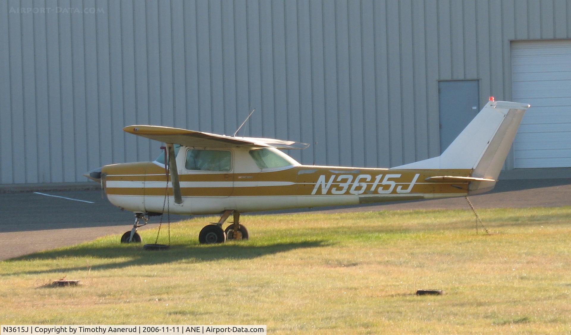 N3615J, 1966 Cessna 150G C/N 15064915, 1966 Cessna 150G, c/n 15064915, Parked on the west side of Anoka County