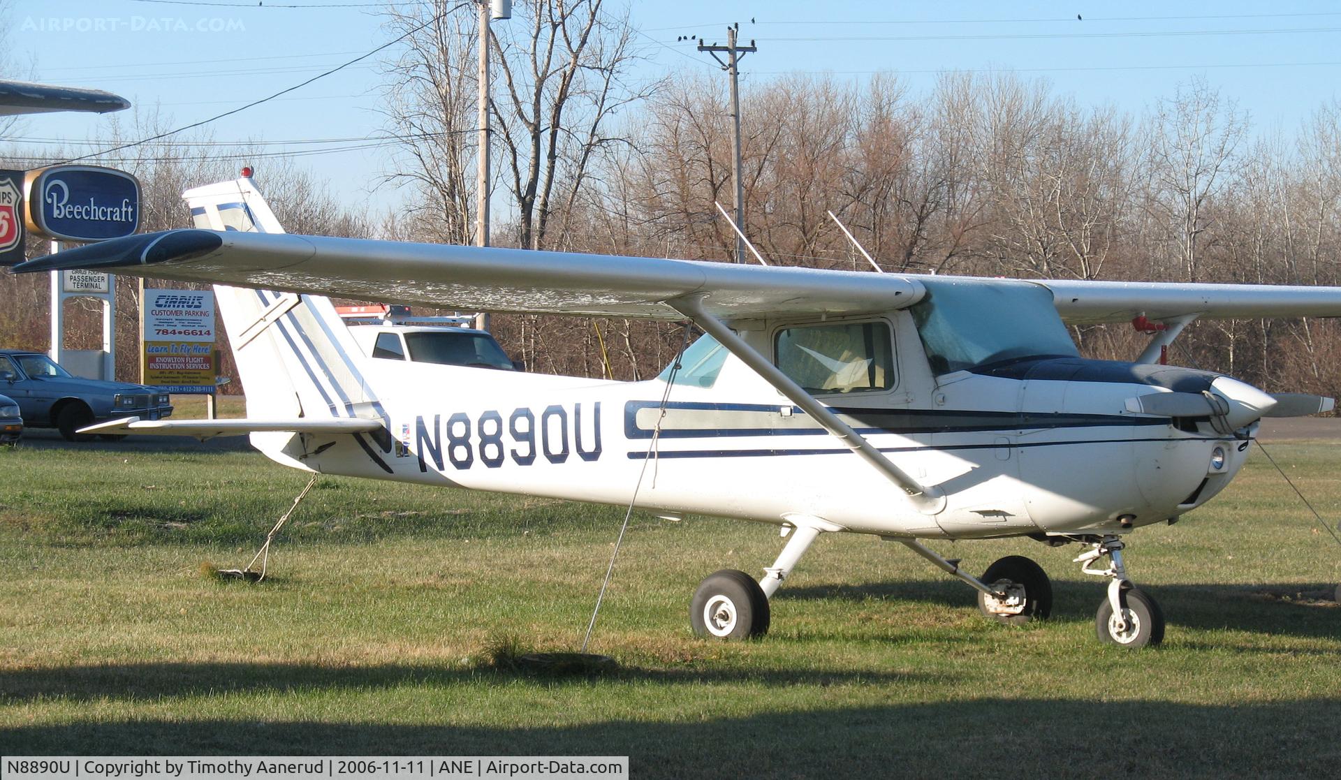 N8890U, 1976 Cessna 150M C/N 15078013, 1976 Cessna 150M, Parked on the west side of Anoka County