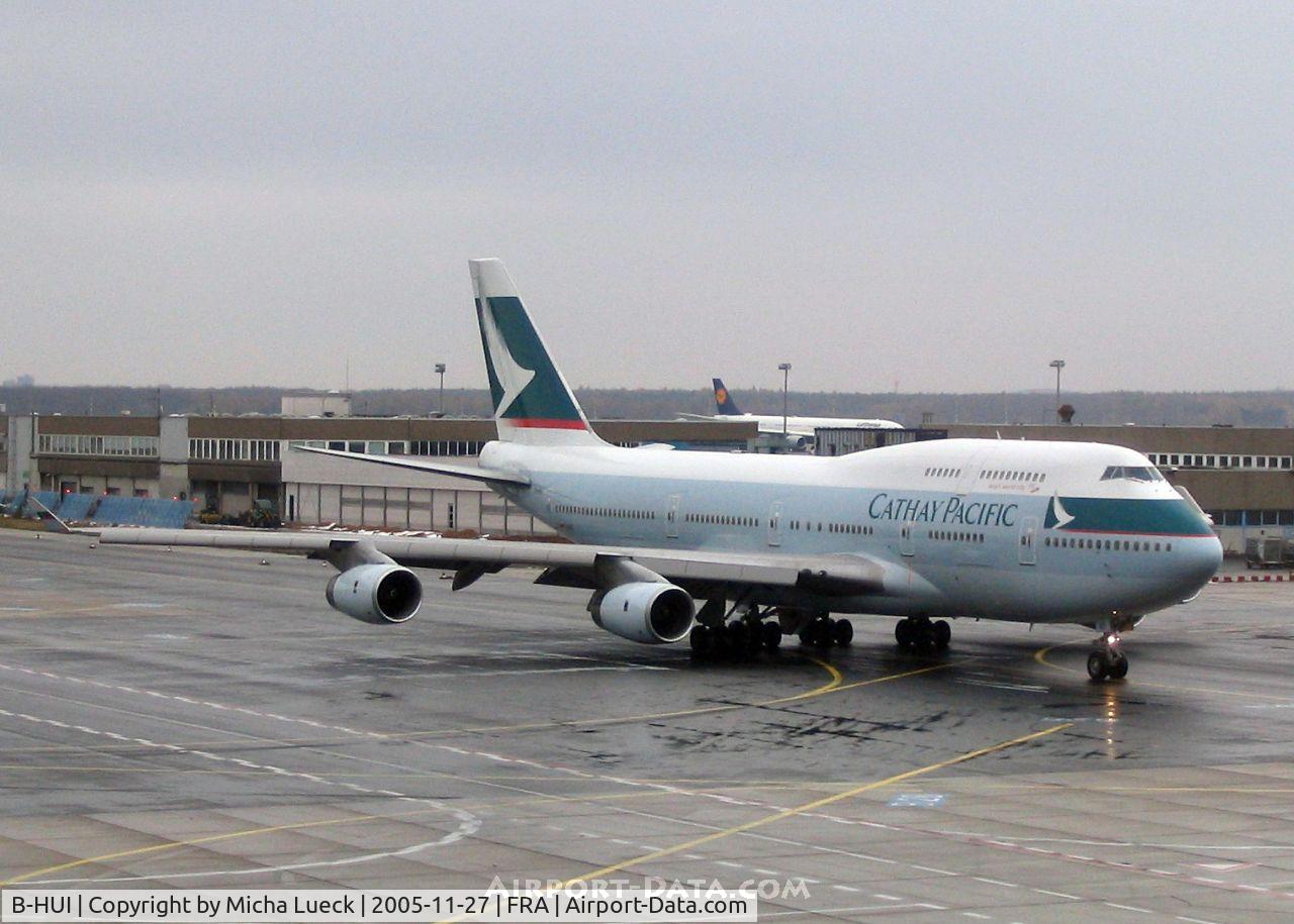 B-HUI, 1994 Boeing 747-467 C/N 27230, Arriving in Frankfurt