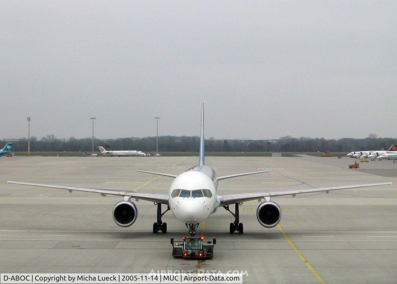 D-ABOC, 1998 Boeing 757-330 C/N 29015, Push-back