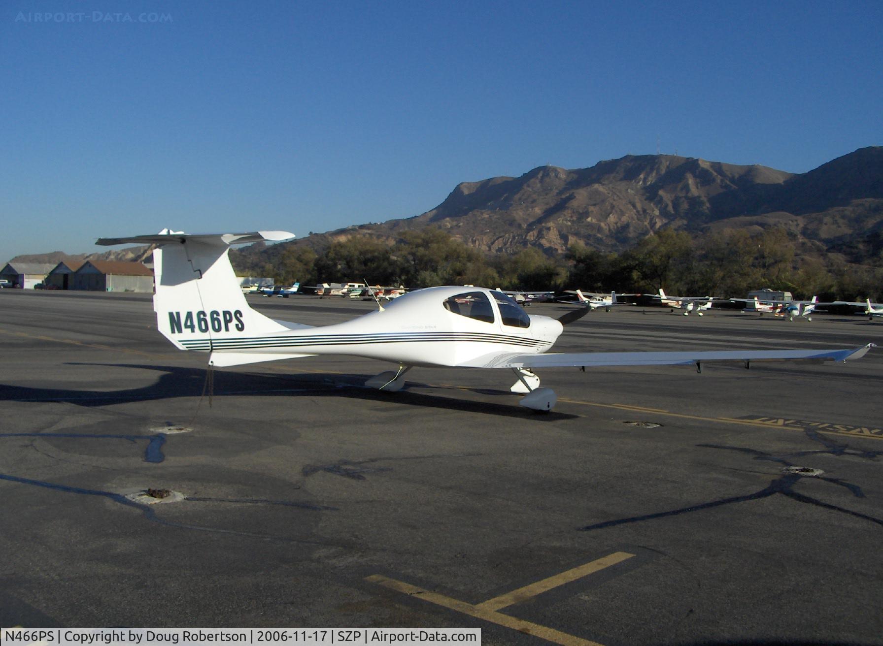 N466PS, 2005 Diamond DA-40 Diamond Star C/N 40.464, 2005 Diamond Aircraft Ind., Inc. DA-40 DIAMOND STAR, Lycoming IO-360 180 Hp