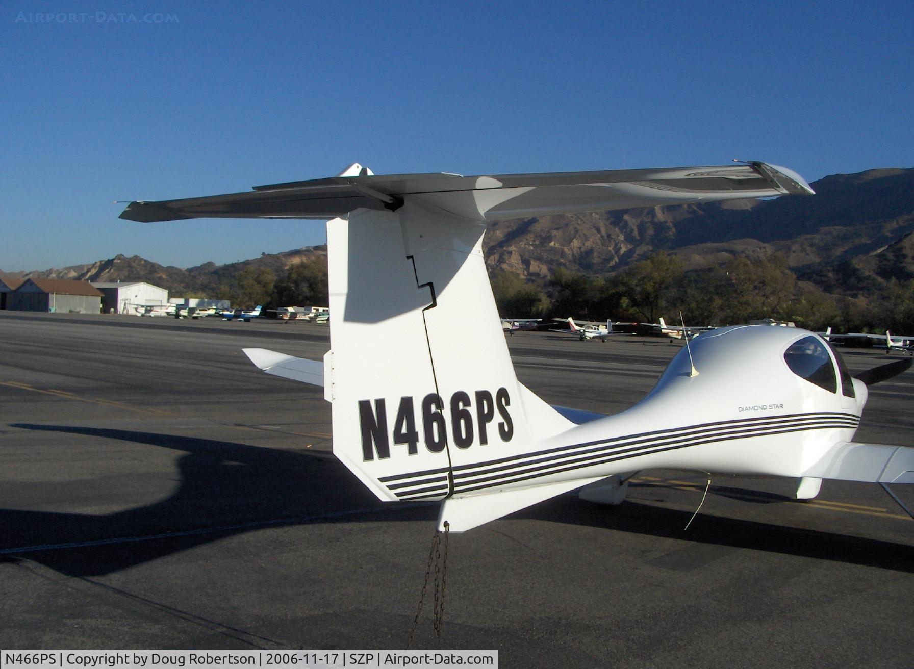N466PS, 2005 Diamond DA-40 Diamond Star C/N 40.464, 2005 Diamond aircraft Ind., Inc. DA-40 DIAMOND STAR, Lycoming IO-360 180 Hp, T-tail detail