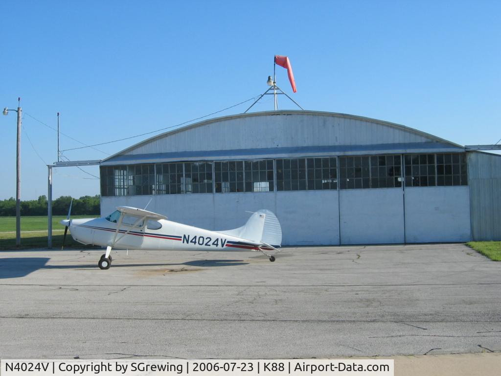 N4024V, 1948 Cessna 170 C/N 18343, At airport my dad took his first plane ride ~1955.