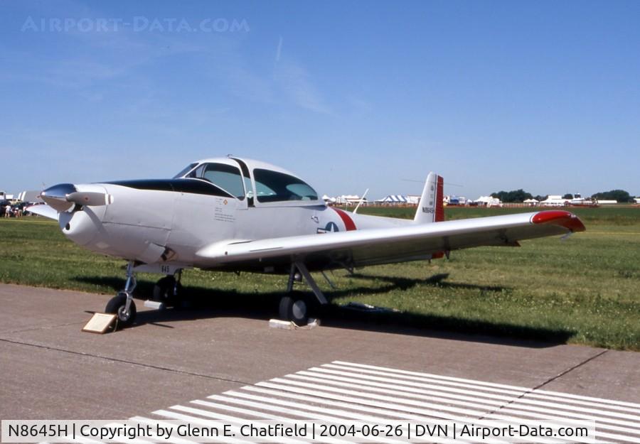N8645H, 1947 North American Navion C/N NAV-4-645, At the Quad Cities Airshow, warbird wannabe