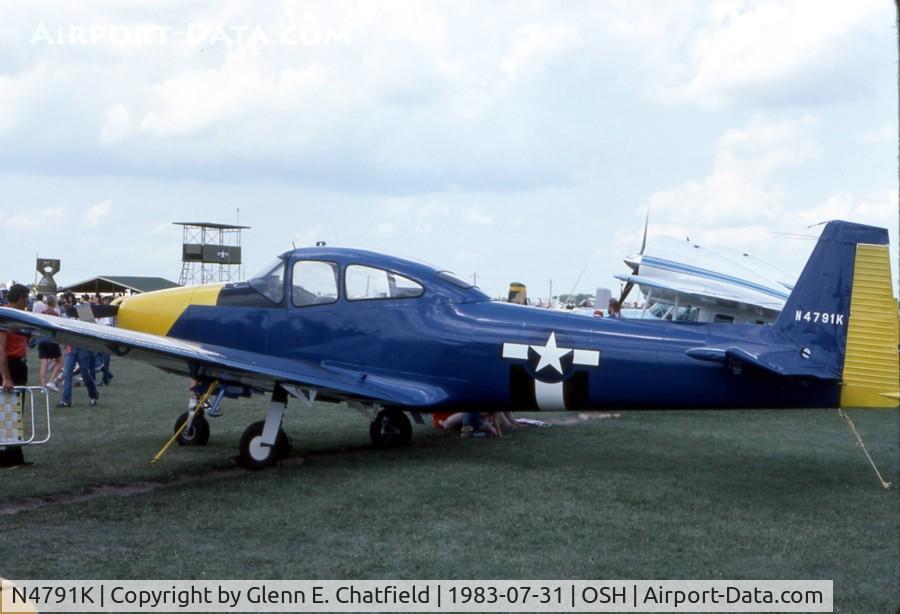 N4791K, 1949 Ryan Navion C/N NAV-4-1791, At the EAA Fly In as a warbird
